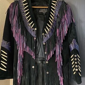 Ladies XS Suede Fringe Jacket